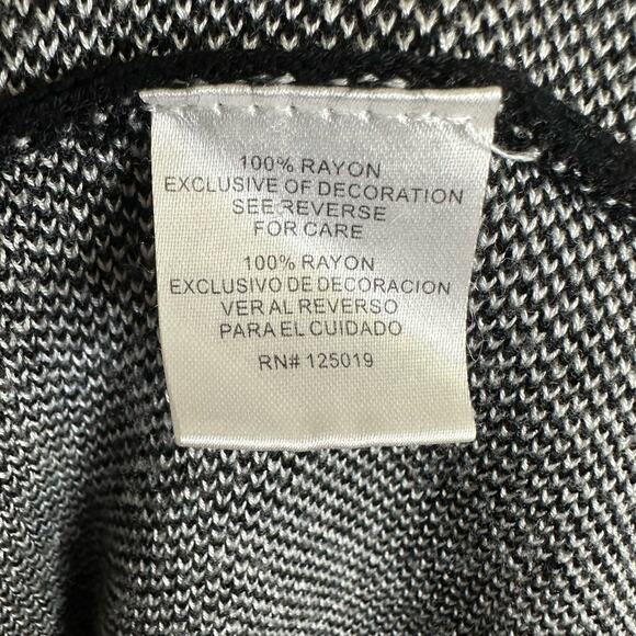 Joseph A Womens size Small Mock Neck Tunic Dolman Sleeve Diamond Print Sweater - Picture 8 of 9